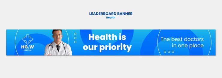 Free PSD healthcare service template