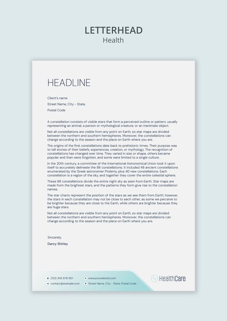Healthcare service template