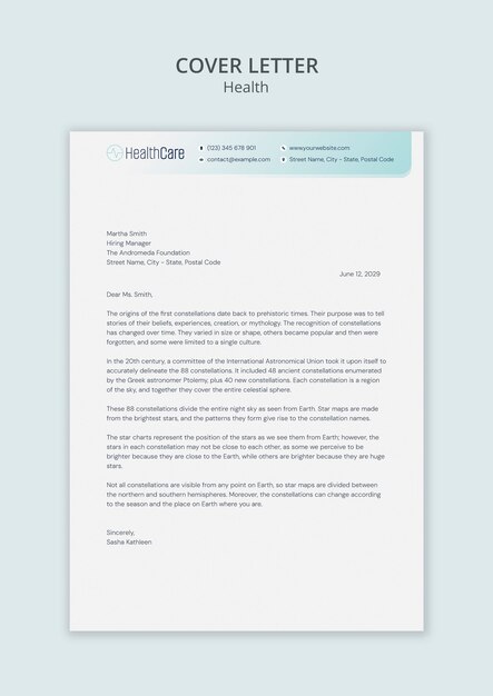 healthcare service template