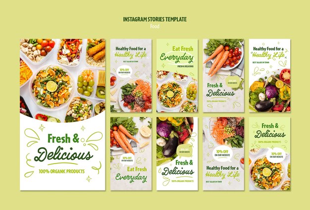 healthy food instagram stories collection