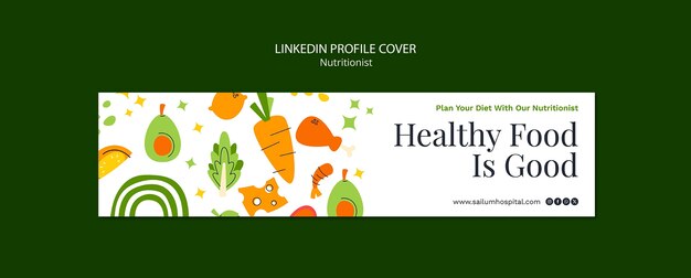 Healthy food lifestyle template