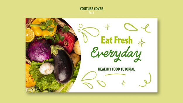 健康食品youtubeカバーテンプレート