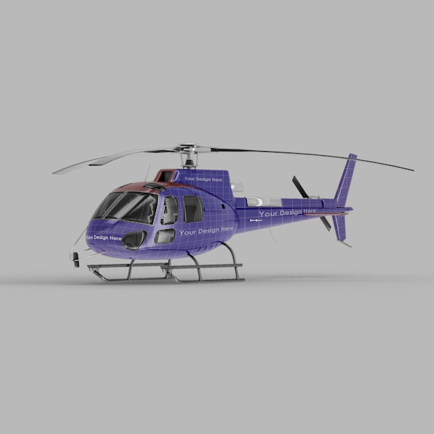 Download Free PSD | Realistic helicopter mockup