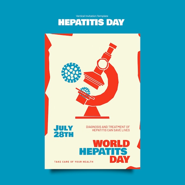 Hepatitis day template design