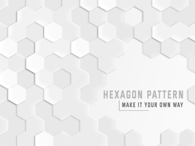 Hexagon pattern background