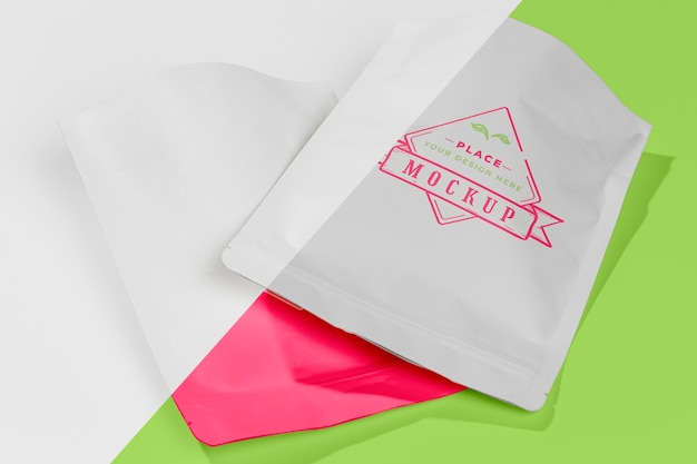 Download Free PSD | High view bags of protein powder mock-up