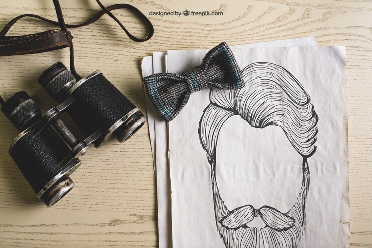 Free PSD hipster travel concept