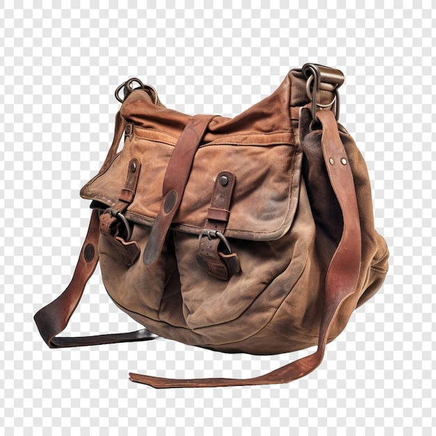 Free PSD hobo bag isolated on transparent background