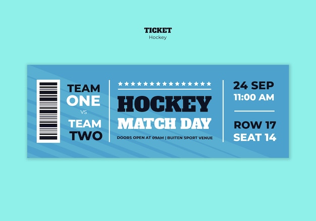 Hockey template design
