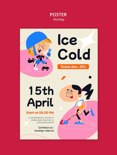 Hockey template design