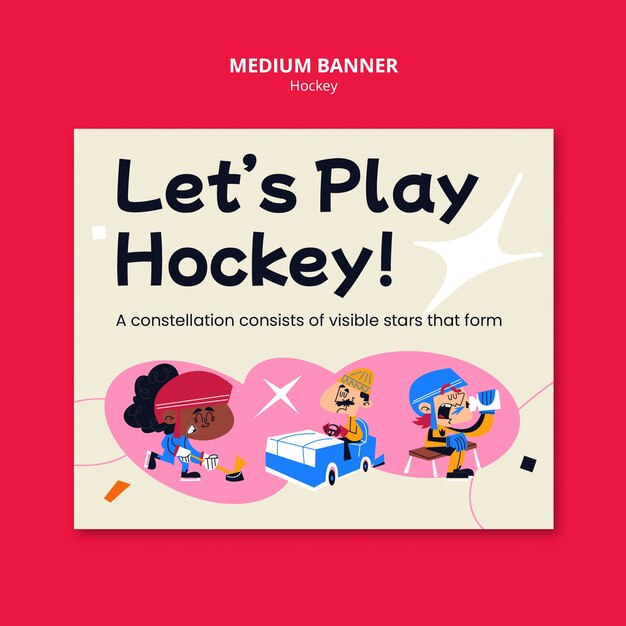 Hockey template design