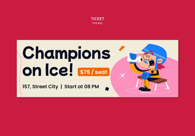 Hockey template design