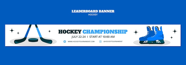 Free PSD hockey template design