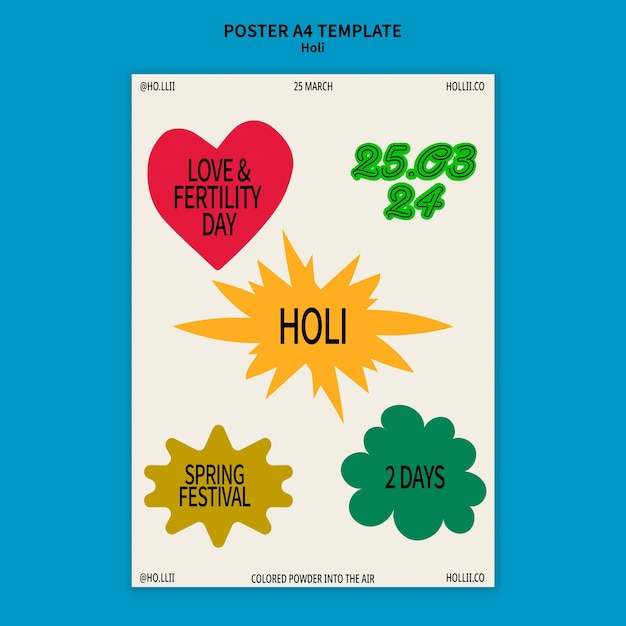 Progettazione del modello del festival holi