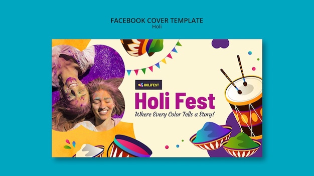 Holi  template design