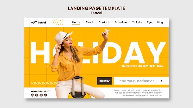 Holiday landing page