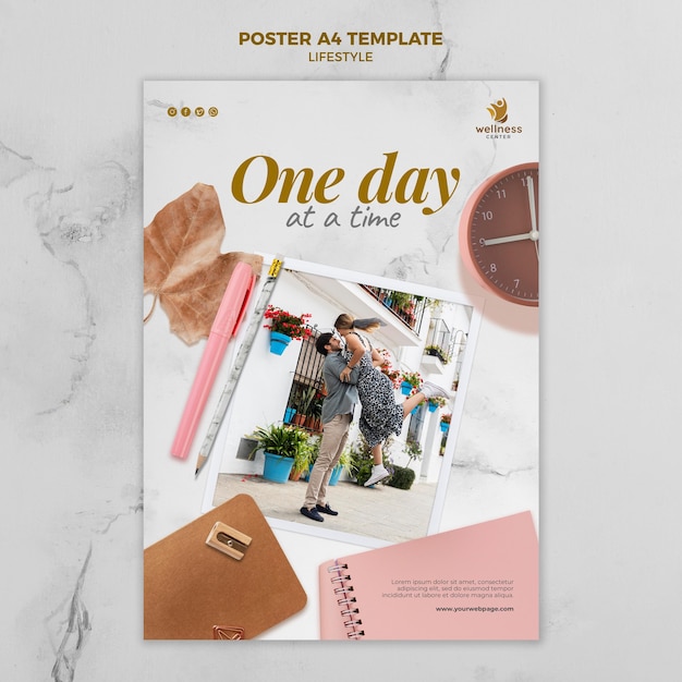 Holiday lifestyle print template