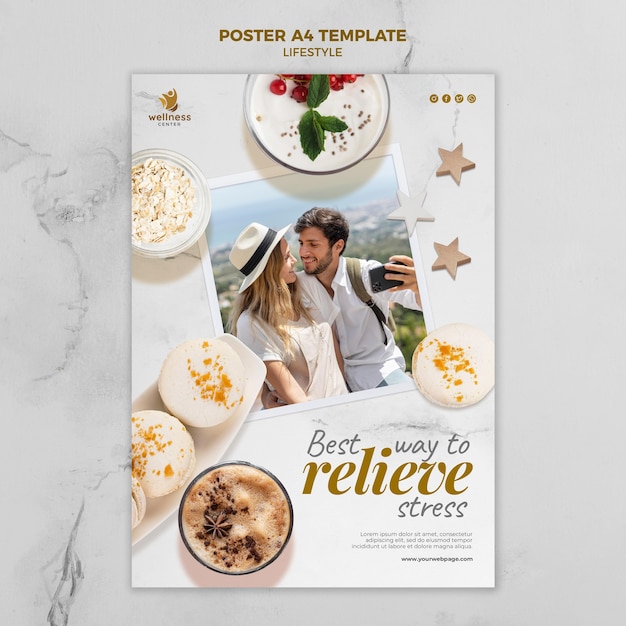 Holiday lifestyle print template