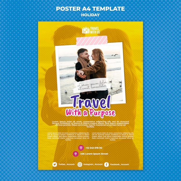 Holiday poster template