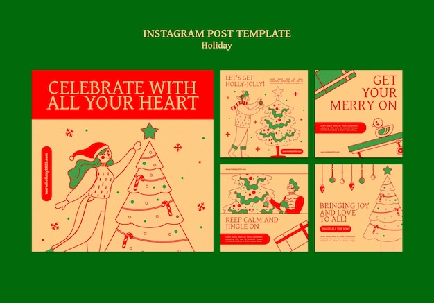 Holiday template design