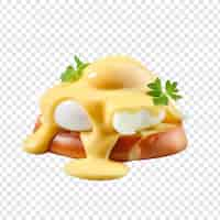 Free PSD hollandaise sauce isolated on transparent background