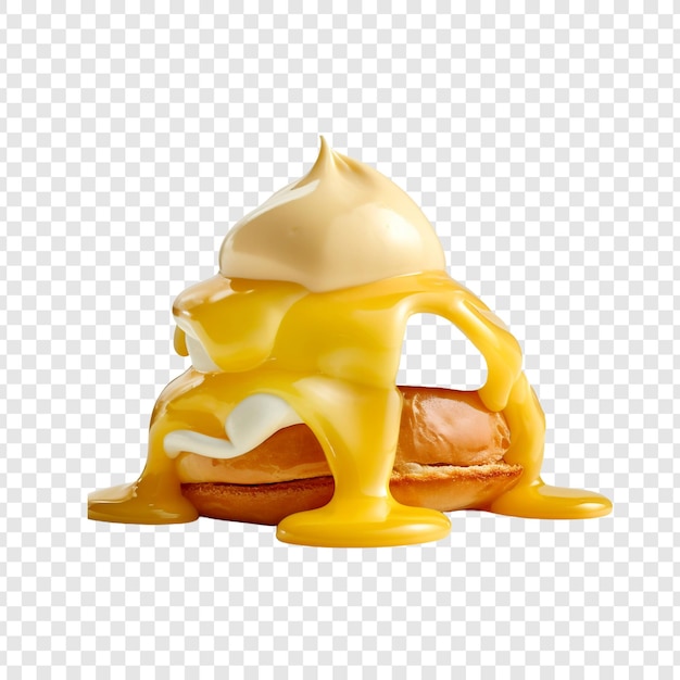 Free PSD hollandaise sauce isolated on transparent background