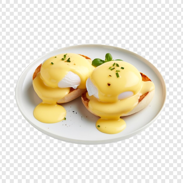 Hollandaise sauce isolated on transparent background