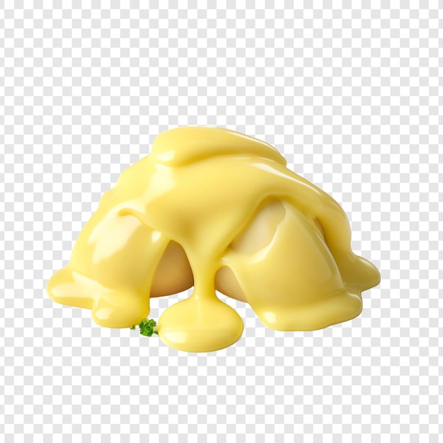 Free PSD hollandaise sauce isolated on transparent background