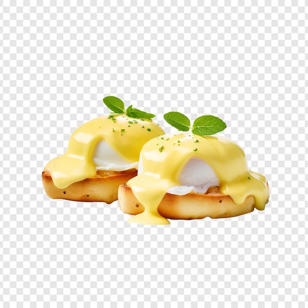 Hollandaise sauce isolated on transparent background