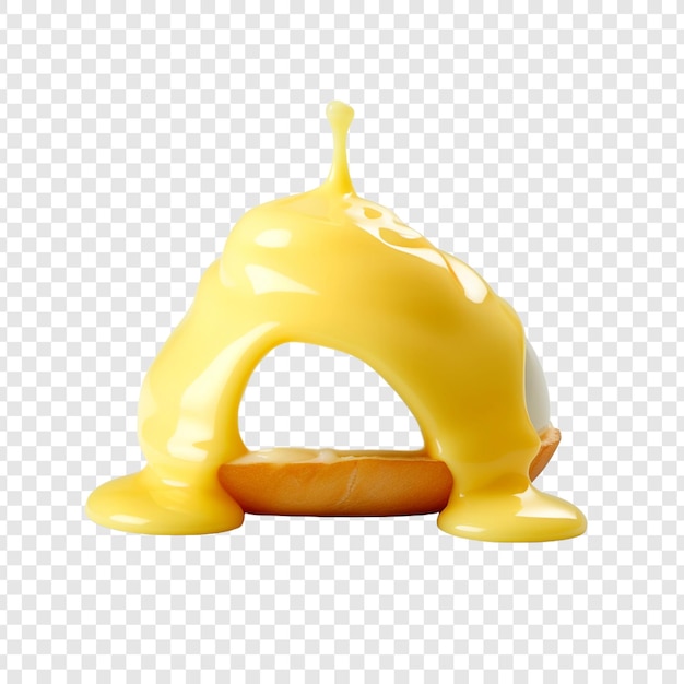 Hollandaise sauce isolated on transparent background