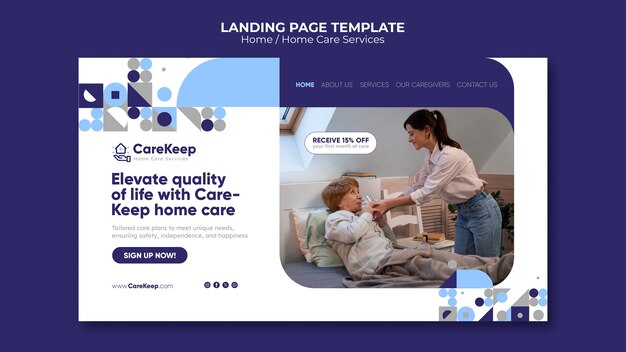 Home care design template