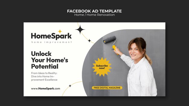Home renovation template design