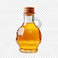Бесплатный PSD Бутылка с медом на прозрачном фоне