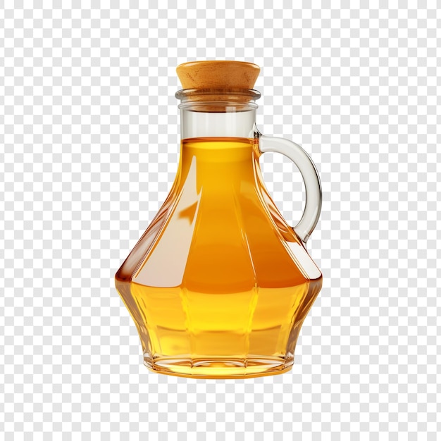 Free PSD honey bottle isolated on transparent background