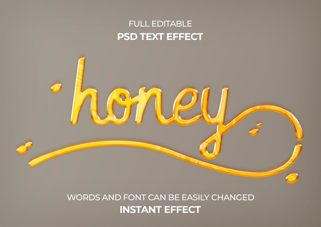 Honey text effect