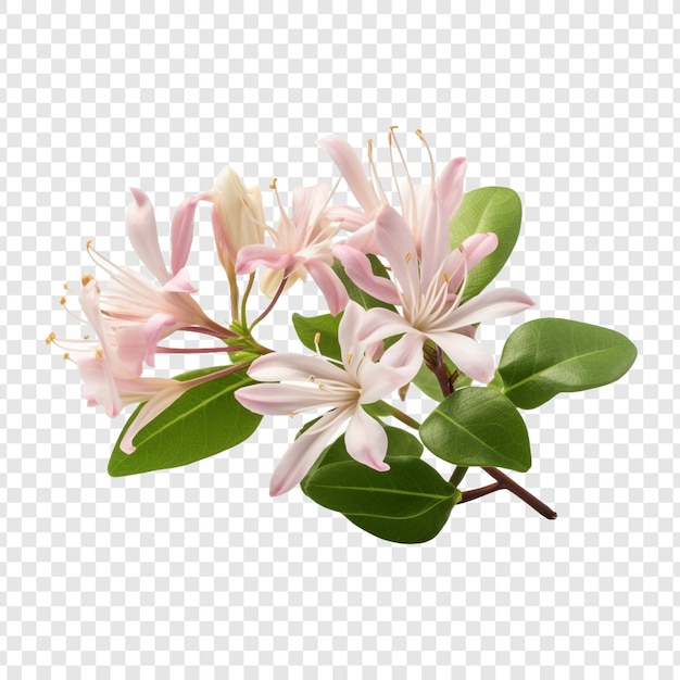 無料PSD 透明な背景に分離されたスイカズラの花 png