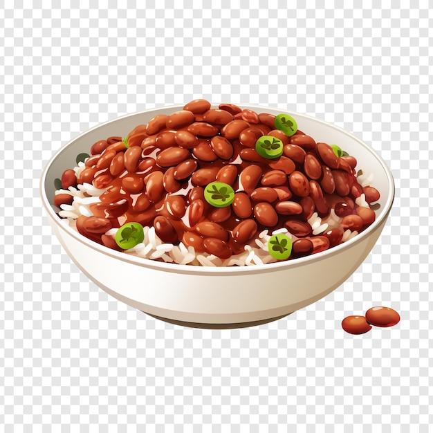 Hoppin john isolated on transparent background