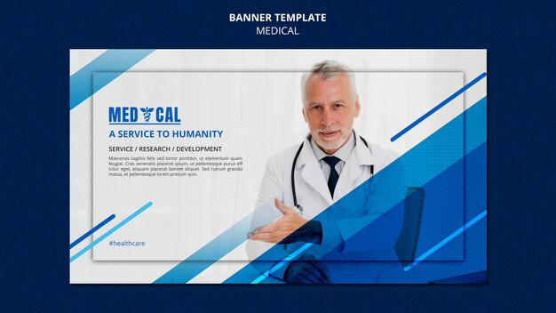 horizontal banner template for coronavirus vaccination