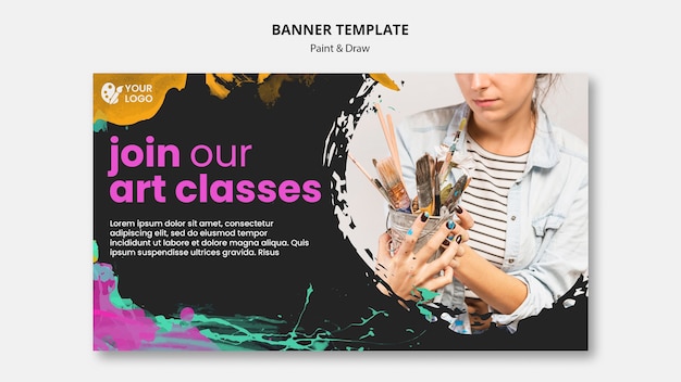 Painted banners. Vector painted banners and paint accessories , #Sponsored,  #Vector, #banners, #Painted, #accessories, … in 2023