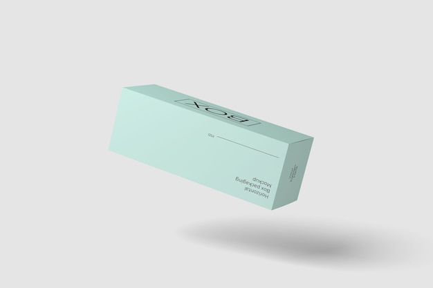 Download Premium PSD | Horizontal box packaging mockup