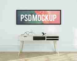 Free PSD horizontal frame mock up