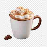 Free PSD hot chocolate isolated on transparent background