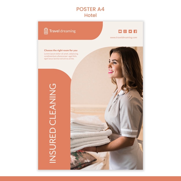 Hotel poster template