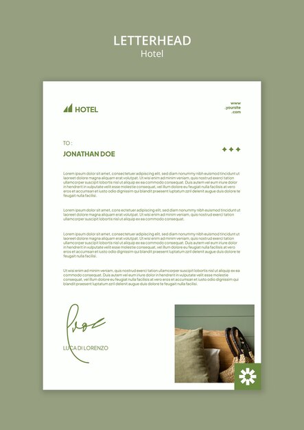 Hotel template design