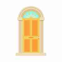 Free PSD house door illustration