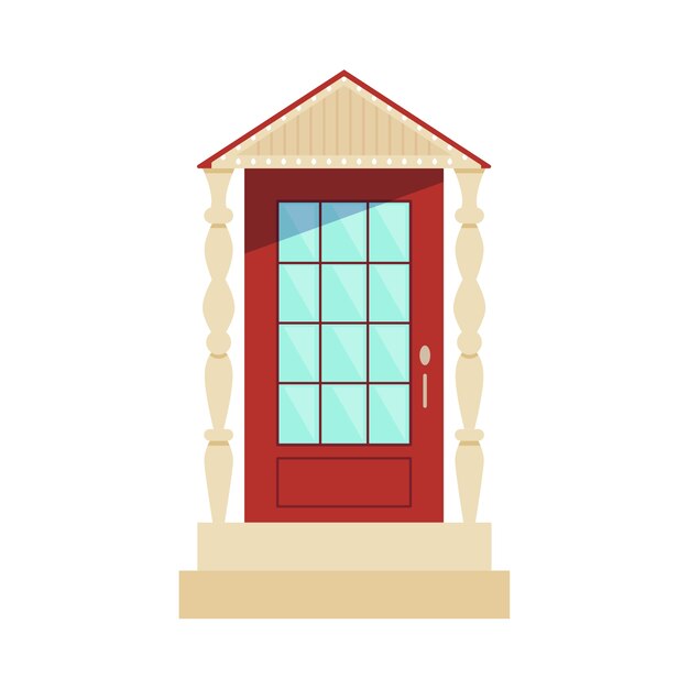 house door illustration