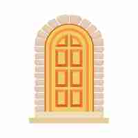 Free PSD house door illustration