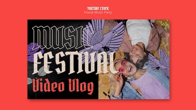 House music party template design