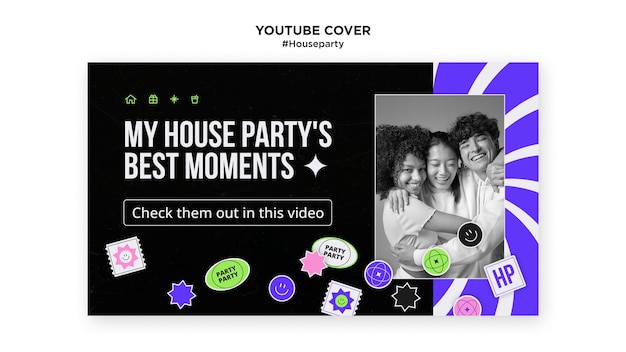 House party template design