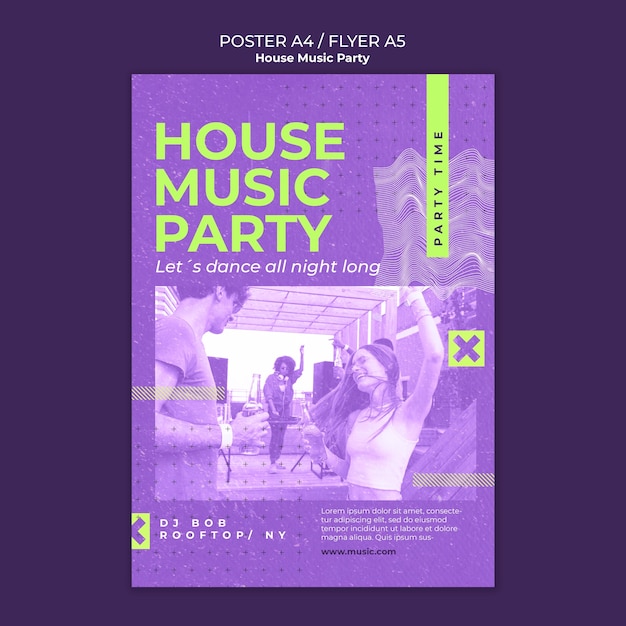 House party template design